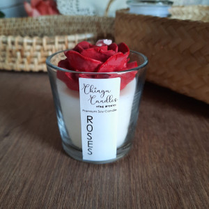 Roses Jar Handcrafted Scented Candle - Chingu Candles